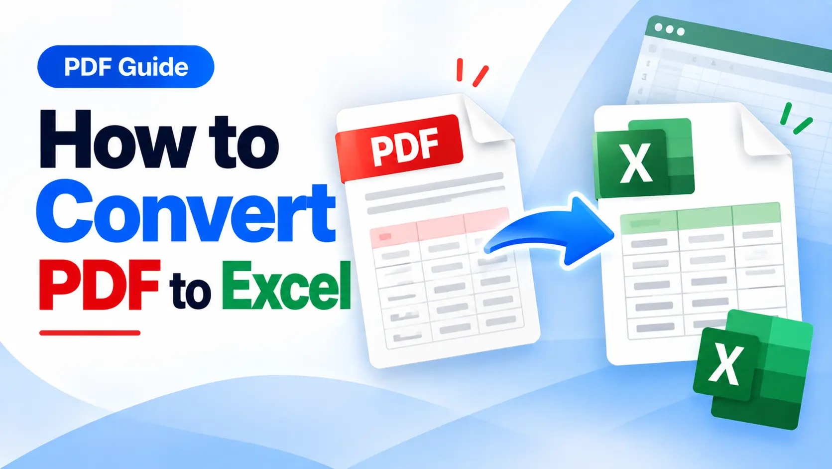 How to Convert PDF to Excel